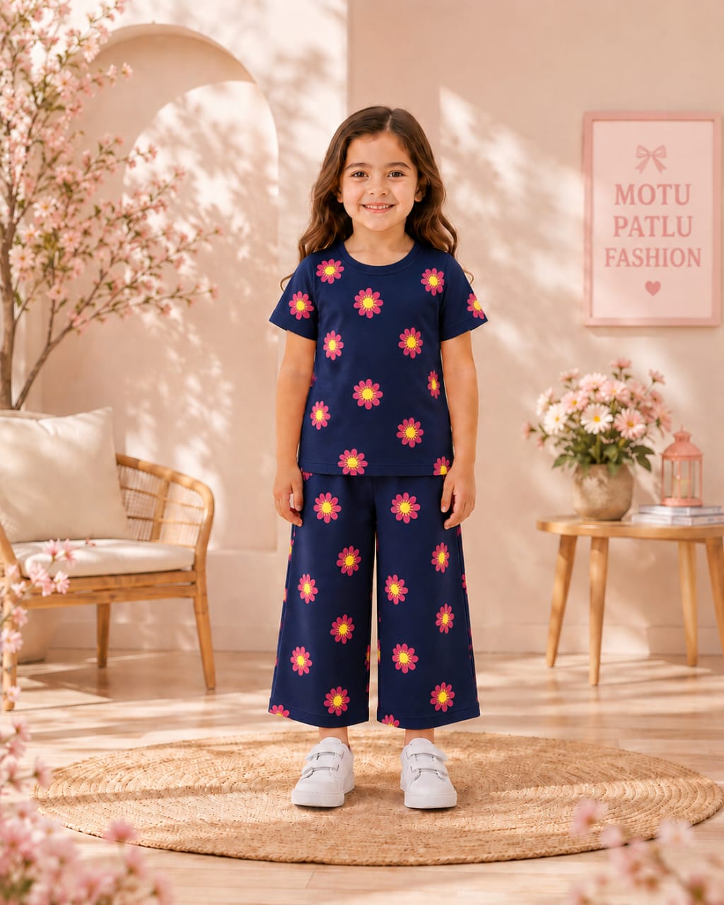Girls floral tracksuit